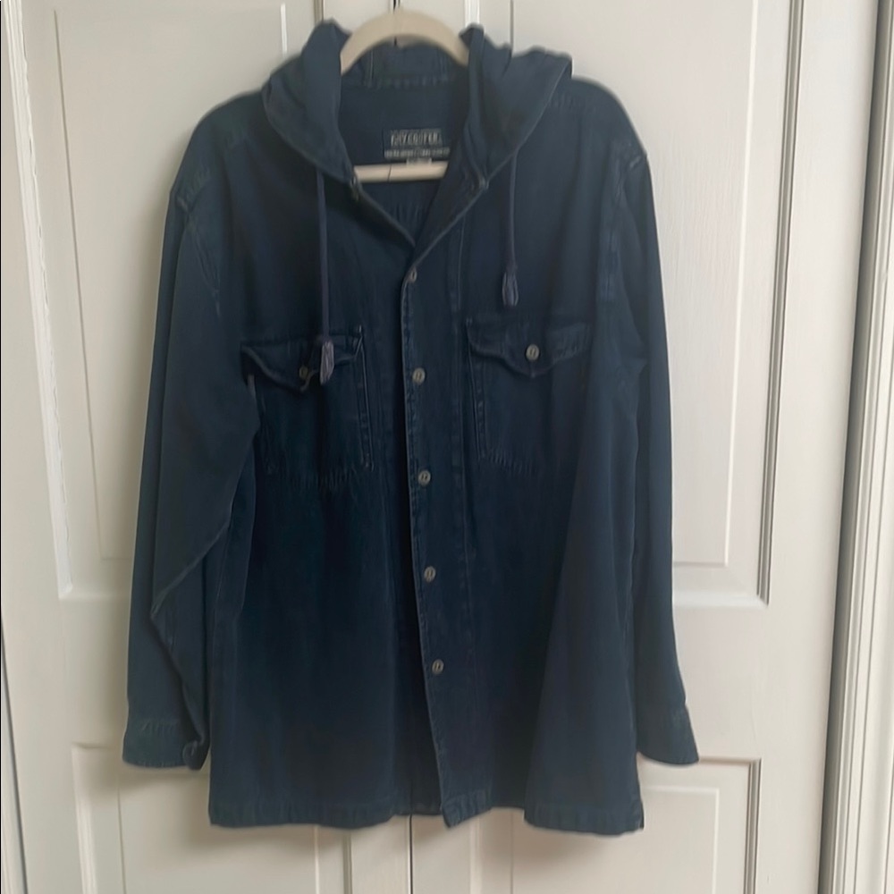 Blue Lightweight Shirt Jacket for Versatile Style